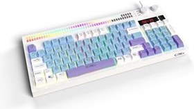 Resim Claw's Spectrum K1 Fonksiyonel Çift LCD Ekran & Çift Rgb - Ses Kontrolcülü Membran 94 Tuşlu Spectrum Rgb Modlu Gaming Klavye 
