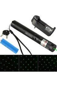 Resim kar-bul Green Laser Pointer Şarjlı Güçlü Yeşil Lazer Metal Kasa Drsl-35000 