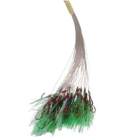 Resim Avcı Market 100 Lü Köstek Kırmızı Çapraz İğne Yeşil Uv 10 Numara 0.14 Misine Standart 