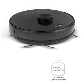 Resim HOMEND Alex Laser 1282h Moplu Ve Haritalamalı Akıllı Robot Süpürge 2023 Model Siyah 