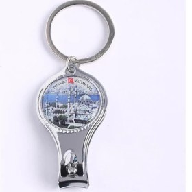 Resim new life promosyon nl Süleymaniye Temalı Açacaklı Tırnak Makası Anahtarlık- Metal-Krom 