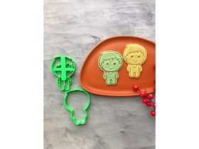 Resim Cestopieno 2'li Erkek Çocuk Hamur Şekillendirici/kurabiye, Seramik, Oyun Hamuru, Karışık Renk 6x9 cm 