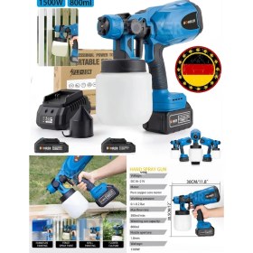 Resim Böhrer Alman V598 Çift Akülü 1.8 mm Profesyonel Boya Püskürtme Ilaçlama Makinesi 