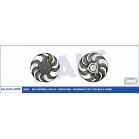 Resim Fan Motoru Davlumbazli Sol Fabia Cordoba Ibiza 1.2 1.4 1.6 1.9 504645181 