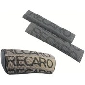Resim Besthome1 3pcs Gradient Grey Jdm Rec Racing Başlık Yastığı Koltuk Kemerli Omuz Koruma Seti 