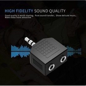 Resim 3.5Mm Stereo Kulaklık Ses Çoklayıcı Adaptör 