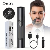Resim GERTZY USB Şarj Edilebilir Burun & Kulak Tüyü Düzeltici - Erkekler ve Kadınlar için Nazik, Hassas Burun Bakımı 
