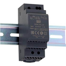 Resim Meanwell DDR-30G-12 Dc-Dc Ultra Slim Industrial Dın Rail Converter; Input 9-36VDC; Single Output 12VDC At 2.5A 