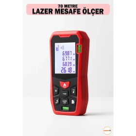 Resim Normadia 70 Metre Dijital Lazer Mesafe Ölçer, Hassas ve Pratik Ölçüm Cihazı 