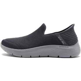 Resim Skechers Go Walk Flex-slip-ins Memory Foam Mens Sneaker Grey Hafızalı Taban Erkek Günlük Spor Ayakka 