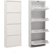 Resim adlsteel 4'lü Metal Ayakkabılık Beyaz 