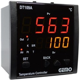 Resim Gemo Dt109ax-24v-r ,96x96mm 24vac/dc Pt100/tc Kontak-2a2k Isı Kontrol 
