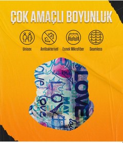 Resim Musclecloth Çok Amaçlı Boyunluk Love Çok Renkli 