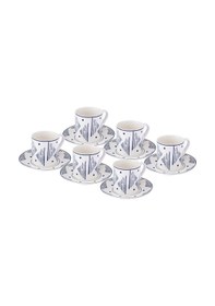 Resim Emsan Estrella New Bone 6 Kişilik Kahve Fincan Takımı 90 ML Lacivert 
