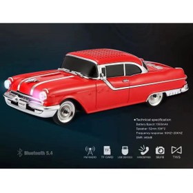Resim Ultratekno WS-598BT Pontiac 1955 Model Bluetooth Hoparlör Fm Radyo USB Tf Aux Destekli Speaker 