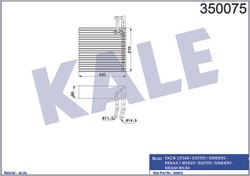 Resim EVAPORATOR MICRA LHD KALE 350075 KALE