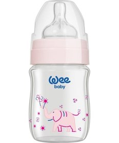 Resim Wee 139 K.Geniş Ağız Isı Dayanık Cam Biberon 120 ML 