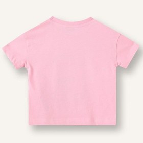 Resim Defacto Relax Fıt Penye Kısa Kollu Tişört Kız Bebek H8232a526smpn649 Pembe-pn649 
