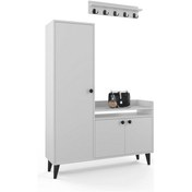 Resim Paris Portmanto - Beyaz 