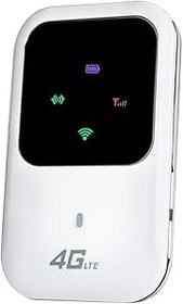 Resim Komdndht 1 Takım MiFi Cep 4G WiFi Router 150 Mbps WiFi Modem Beyaz Sim Kart Yuvası ile Kablosuz MiFi 