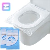 Resim Go İthalat 50 Adet Kullan At Pratik Kullanımlı Hijyenik Klozet Kapağı Poşeti 