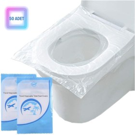 Resim Go İthalat 50 Adet Kullan At Pratik Kullanımlı Hijyenik Klozet Kapağı Poşeti 
