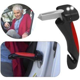Resim STOREMAX Araç İniş Destek Kolu Cam Kırıcı Fener Emniyet Kemeri Kesici Çok Fonksiyonlu (5047) 