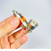 Resim Minik Ceplik Metal Pipo 6 CM + Grinder 