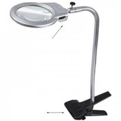 Resim -2.5x90 Mm 5x24 Mm Büyüteç, Mandallı Metal Hortumlu Masa Üstü Büyüteç 