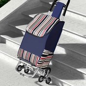 Resim 2'si 1 Arada Katlanabilir Alışveriş Arabası Büyük Kapasiteli Tote Çanta ile - Dayanıklı Metal Çerçeve, 15kg Yük Kapasitesi, Kamp, İş ve Teslimat için İdeal - Taşınabilir, Kullanımı Kolay ve Yerden Tasarruflu Tasarım, Teslimat Tote Çantası|Şık Tote Çanta|Dayanıklı Metal Çerçeve 