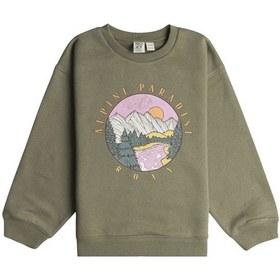 Resim Roxy Roxy Morning Hike Rg B Kız Çocuk Yeşil Sweatshirt 17844 Haki 