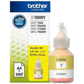 Resim Brother BT5000Y Yellow Sarı 5.000 Sayfa Şişe Mürekkep DCP-T300-310-500-510-700-710 MFC-T800-810 