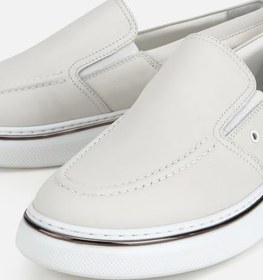Resim HOTİÇ Erkek Deri Siyah Metal Detaylı Günlük Loafer 