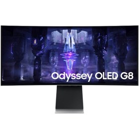 Resim Samsung 34" G8 Oled Odyssey Kavisli 175Hz Gaming Oyun Monitörü 
