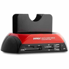 Resim Everest Hdc-385 Harici Usb 2.0 2.5- 3.5 Ide+sata Hdd + Kart Okuyucu Docking 