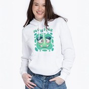 Resim Monster Tasarımlı Kapşonlu Kadın Sweatshirt 