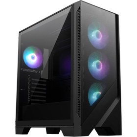 Resim MSI MSI MAG FORGE 320R AIRFLOW Temperli Cam 4x120mm ARGB Fan ATX Gaming Bilgisayar Kasası 