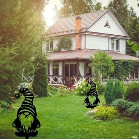 Resim Bahçe Cücesi Bahçe Süsü Lazer Kesim Süs 