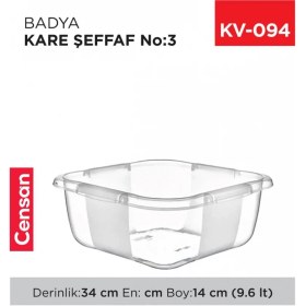 Resim Kare Şeffaf Badya 1 Adet 3 No -E166 