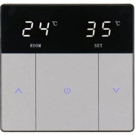 Resim Gümrük Bey Wengart WG-S808 LED Ekranlı, Dokunmatik Tuşlu, Elektrikli Yerden Isıtma Termostatı 