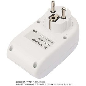 Resim Lemestar 220v Evrensel Soket Zamanlayıcı, Lcd Ekranlı Programlanabilir Saat Kontrolü, 16 Günlük Ayar, 2 Saniye Hata Toleransı, Al-06 Pil İle Teslim 