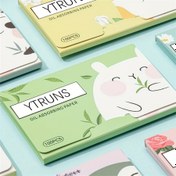 Resim Erkekler ve Kadınlar için Yeşil Çay/Gardenya/Papatya/Lavanta/Gül/Bambu Kömürü 100 Adet Kutulu Aroma Yağı Emici Kağıt Yüz Yağı Kontrolü ve Temizliği 
