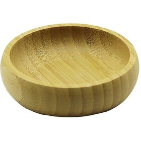 Resim Tekli - Mini 8.5cm Ahşap Bambu Çerezlik - Lokumluk Kase 5224 Renkli 