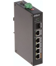 Resim Dahua Pfs3106-4et-60-v2, 4 Port, Megabit, Poe 60w, 1 Port Gigabit Uplink, 1 Port Gigabit Sfp, Yönetilemez, Masaüstü Switch 