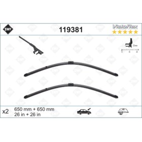 Resim Valeo Sılecek Supurgesı Takımı 650mm / 650mm Mercedes C219 W211 S211 . Porsche Cayenne 