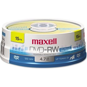 Resim Dvd-rw Disc, 4.7 Gb, 2 X, Spindle, Altın, 15/paket, Sold As 1 Paket Yeniden Yazılabilir. 