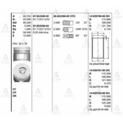 Resim GOETZE Iss 6-853500-0 Segman 112mm Isuzu uyumlu Npr66 897109462 