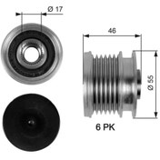 Resim GATES OAP7092 Alternator Kasnagi A2781500060 A6461550115 