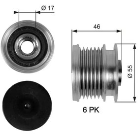 Resim GATES OAP7092 Alternator Kasnagi A2781500060 A6461550115 