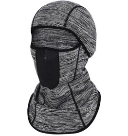 Resim Butu West Bıkıng Kış Termal Polar Nefes Alabilir Yüz Maskesi Açık Gri 